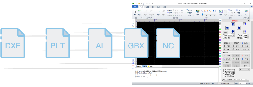 Поддержка графического формата лазерной резки
