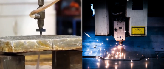 Лазерная резка против резки воды