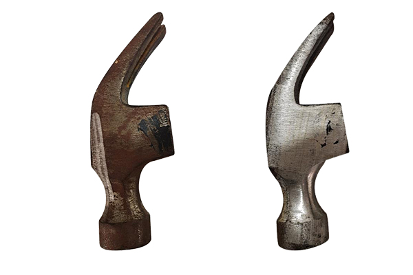 Сравнение до и после лазерной чистки